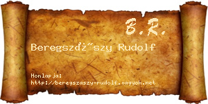 Beregszászy Rudolf névjegykártya